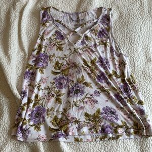 American Eagle floral tank